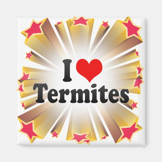 I Kärlek Termites Magnet (Framsidan)