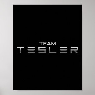 I Kärlek Tesler president Trump godkände Car Sales Poster