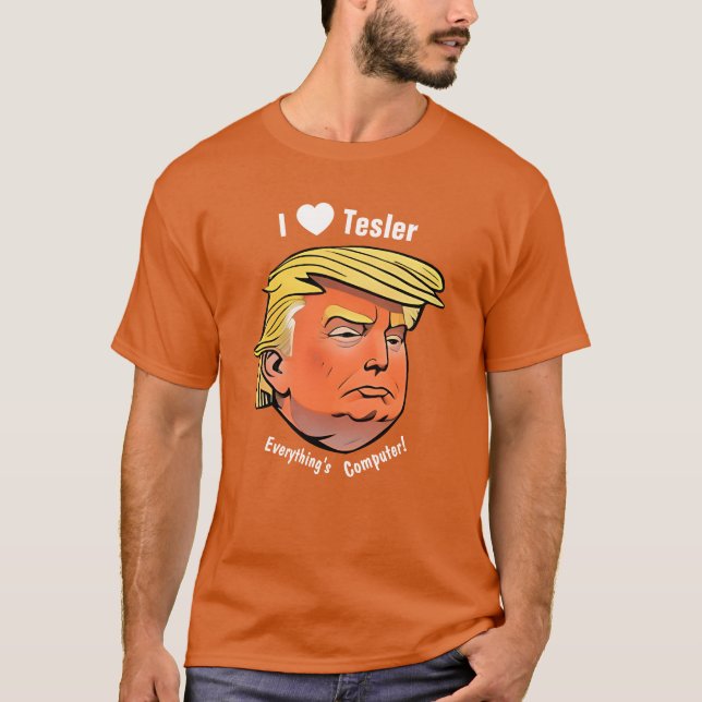 I kärlek Tesler T-shirt (Framsida)