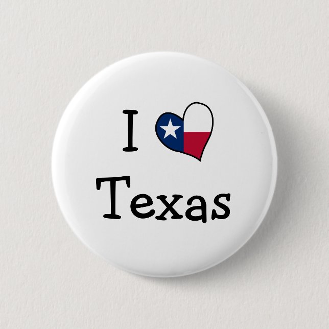 I Kärlek Texas Button Knapp (Framsida)