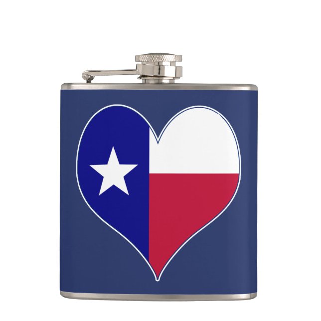 I Kärlek Texas Flagga Heart Fickplunta (Framsidan)