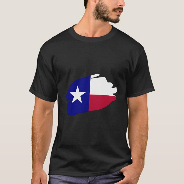 I Kärlek Texas Heart Lone Star State Texan Dallas  T Shirt (Framsida)