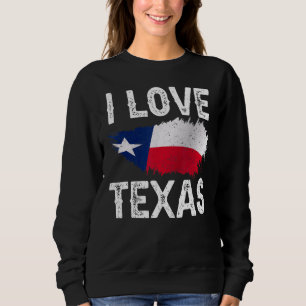 I Kärlek Texas Ord Pride Texan Patriotic T Shirt