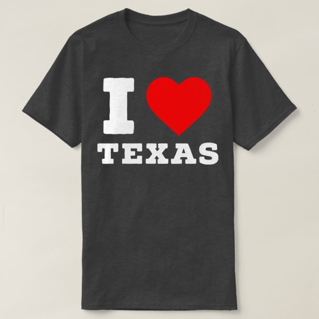 I kärlek Texas T Shirt (Design framsida)