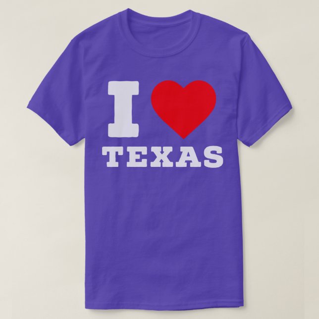 I kärlek Texas T Shirt (Design framsida)