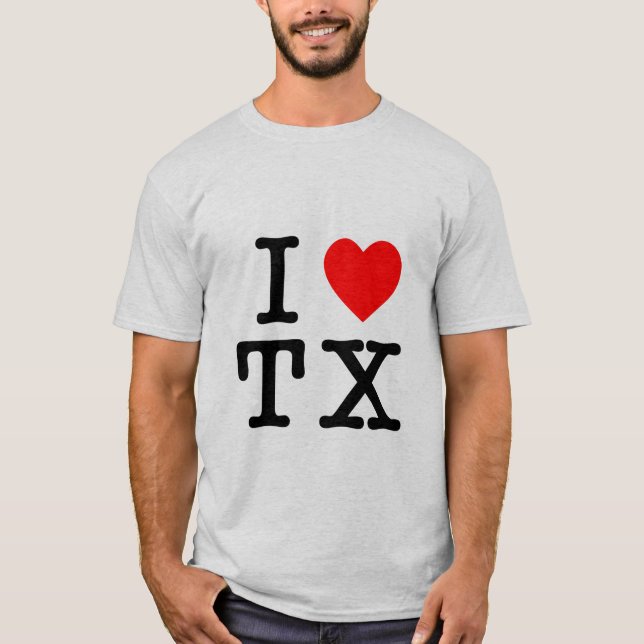I Kärlek Texas T Shirt (Framsida)