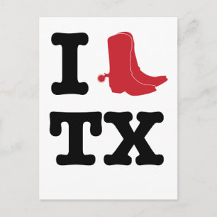 I kärlek Texas Vykort