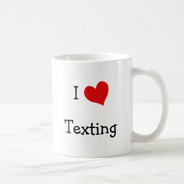 I Kärlek Texting Kaffemugg (Höger)