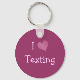 I Kärlek Texting Nyckelring