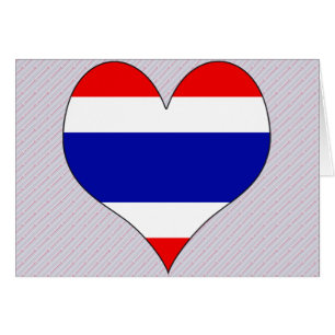 I Kärlek Thailand Hälsningskort