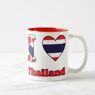 I kärlek Thailand Två-Tonad Mugg