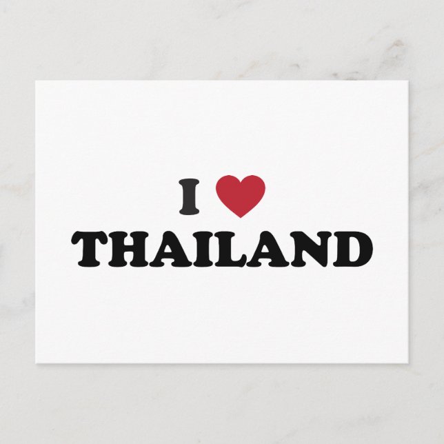 I Kärlek Thailand Vykort (Framsida)