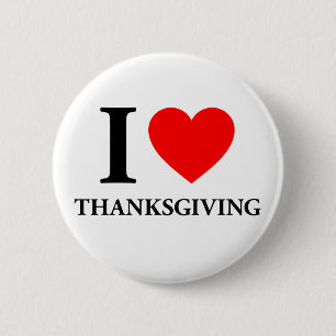I KÄRLEK THANKSGIVING KNAPP