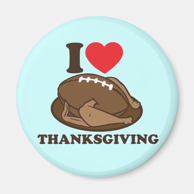 I KÄRLEK THANKSGIVING MAGNET (Framsidan)