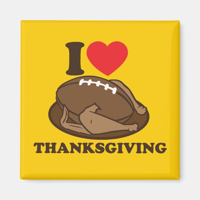 I KÄRLEK THANKSGIVING MAGNET (Framsidan)