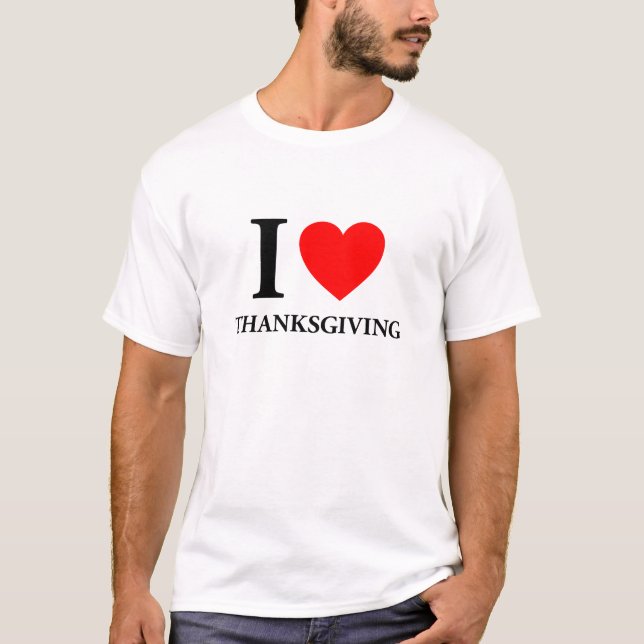 I KÄRLEK THANKSGIVING T-SHIRT (Framsida)