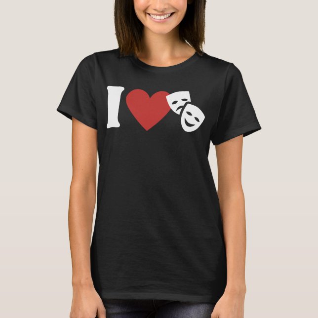 I Kärlek Theater Theater T Shirt (Framsida)