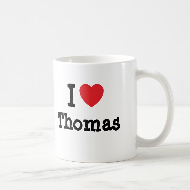 I kärlek Thomas anpassningsbar personlig Kaffemugg (Höger)