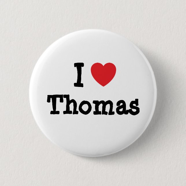 I kärlek Thomas anpassningsbar personlig Knapp (Framsida)