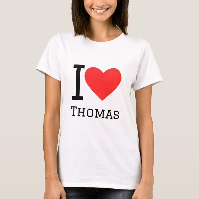 I kärlek thomas t shirt (Framsida)