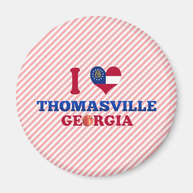 I Kärlek Thomasville, Georgien Magnet (Framsidan)