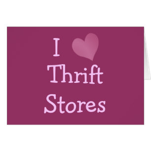 I Kärlek Thrift Stores Hälsningskort