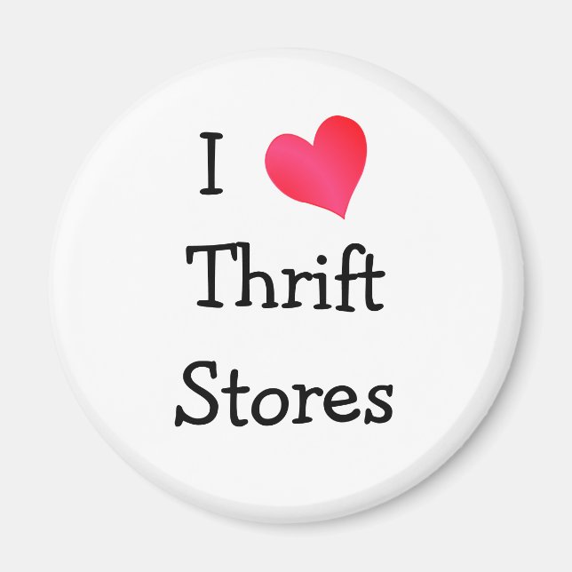 I Kärlek Thrift Stores Magnet (Framsidan)