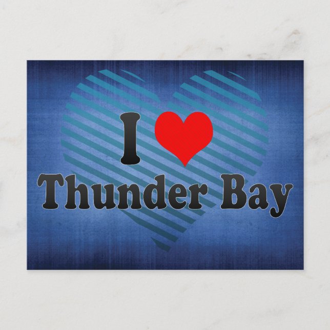 I Kärlek Thunder Bay, Kanada Vykort (Framsida)