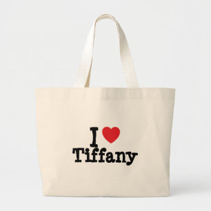 I kärlek Tiffany hjärta T-Shirt Jumbo Tygkasse