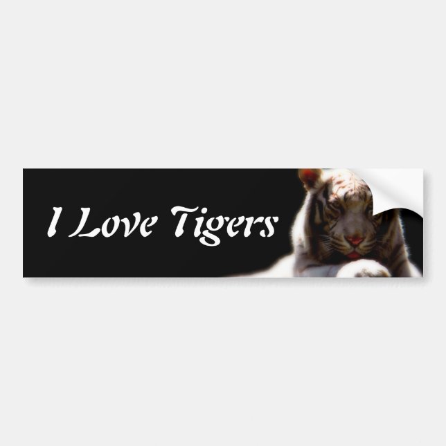 I Kärlek Tigers Bildekal (Framsidan)