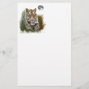 I kärlek Tigers Brevpapper