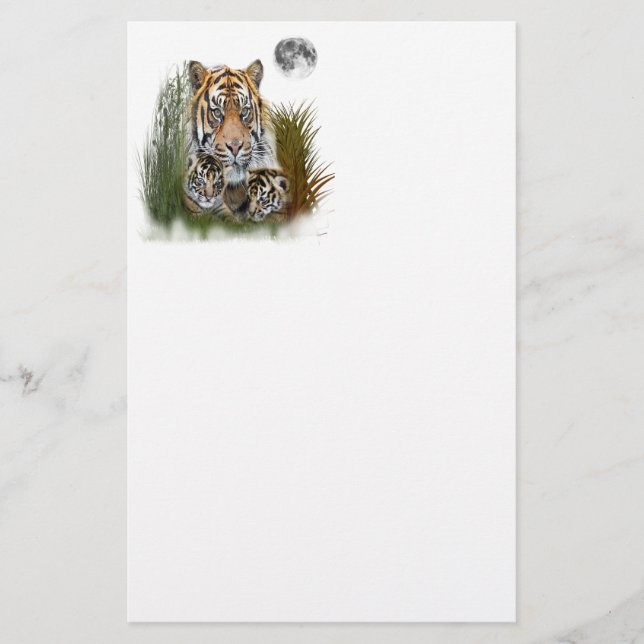 I kärlek Tigers Brevpapper (Framsida)