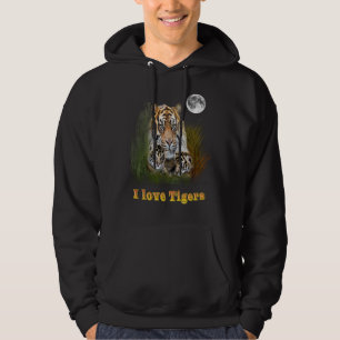 I kärlek Tigers Hoodie