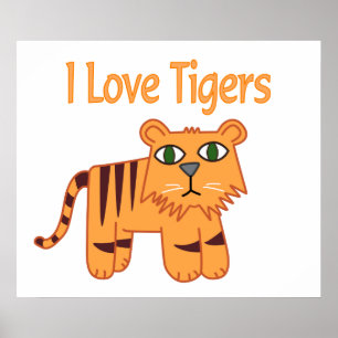I Kärlek Tigers Poster