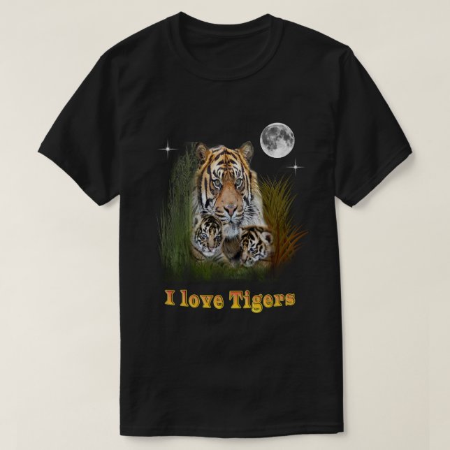 I kärlek Tigers T Shirt (Design framsida)