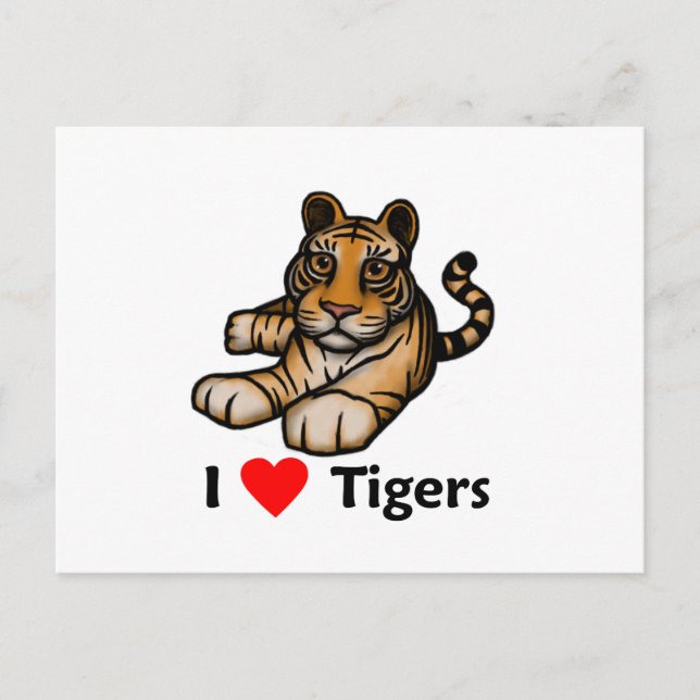 I kärlek Tigers Vykort (Framsida)