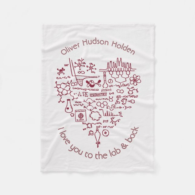 I Kärlek till Anpassningsbarna Lab och Back Chemis Fleecefilt (Framsidan)