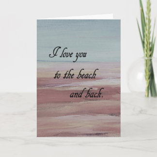 I Kärlek till Beach och Back Helgkort