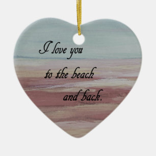 I Kärlek till Beach och Back Julgransprydnad Keramik