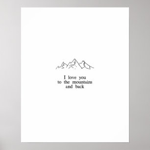 I kärlek till bergen och tillbaka poster