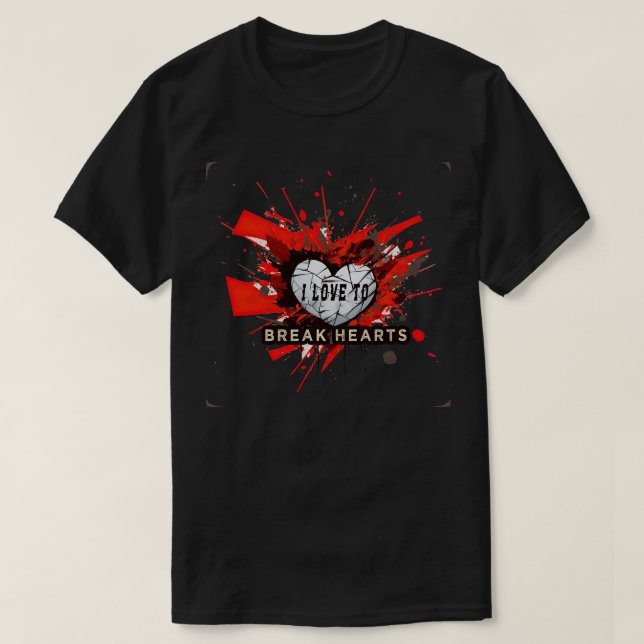 I Kärlek till Break Hearts 2 T Shirt (Design framsida)