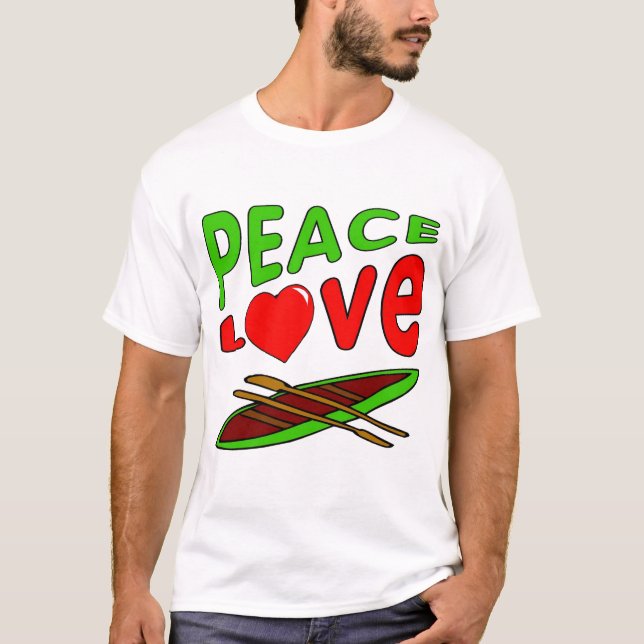 I Kärlek till Canoe Tee Shirt (Framsida)