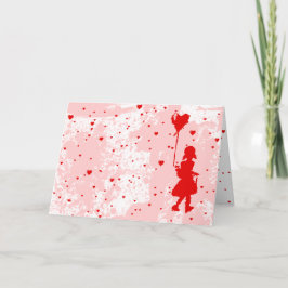 I kärlek till er: rinnande hjärta helgkort