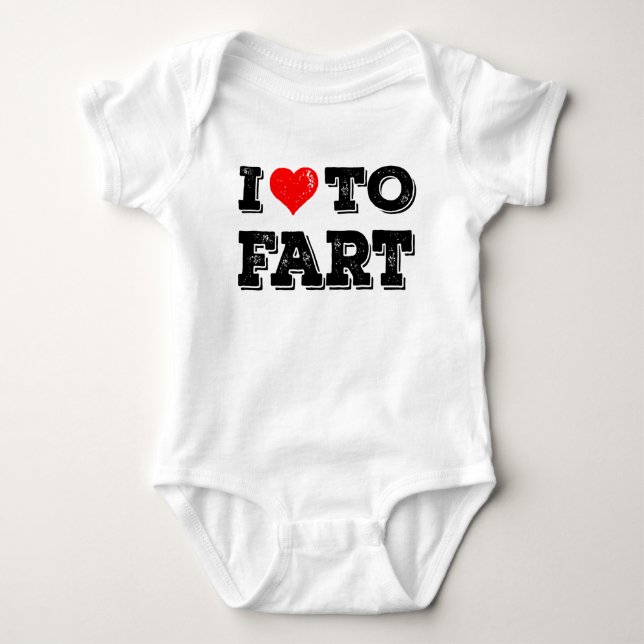 I Kärlek till Fart Funny Baby Gag Gift T Shirt (Framsida)