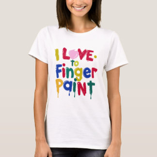 I Kärlek till Finger Paint T Shirt