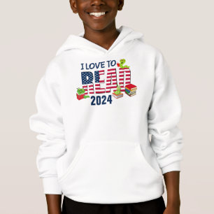 I KÄRLEK TILL LÄS Amerika Flagga 2024 T Shirt