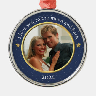 I Kärlek till Måne och bak-foto Ornament