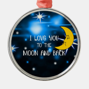 I Kärlek till Måne och bak, Metall Ornament