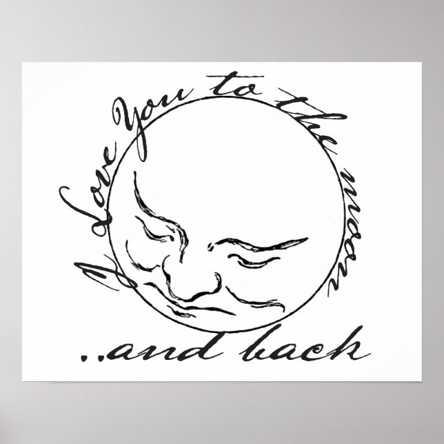 I Kärlek till Måne och bak Poster (Framsidan)