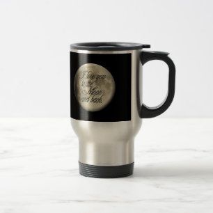 I Kärlek till Måne och Baksida Realistisk Lunar Resemugg